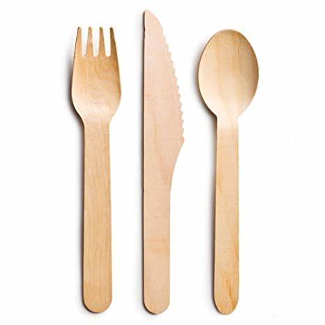 Eco Friendly Wooden Spoons - 100 Piece